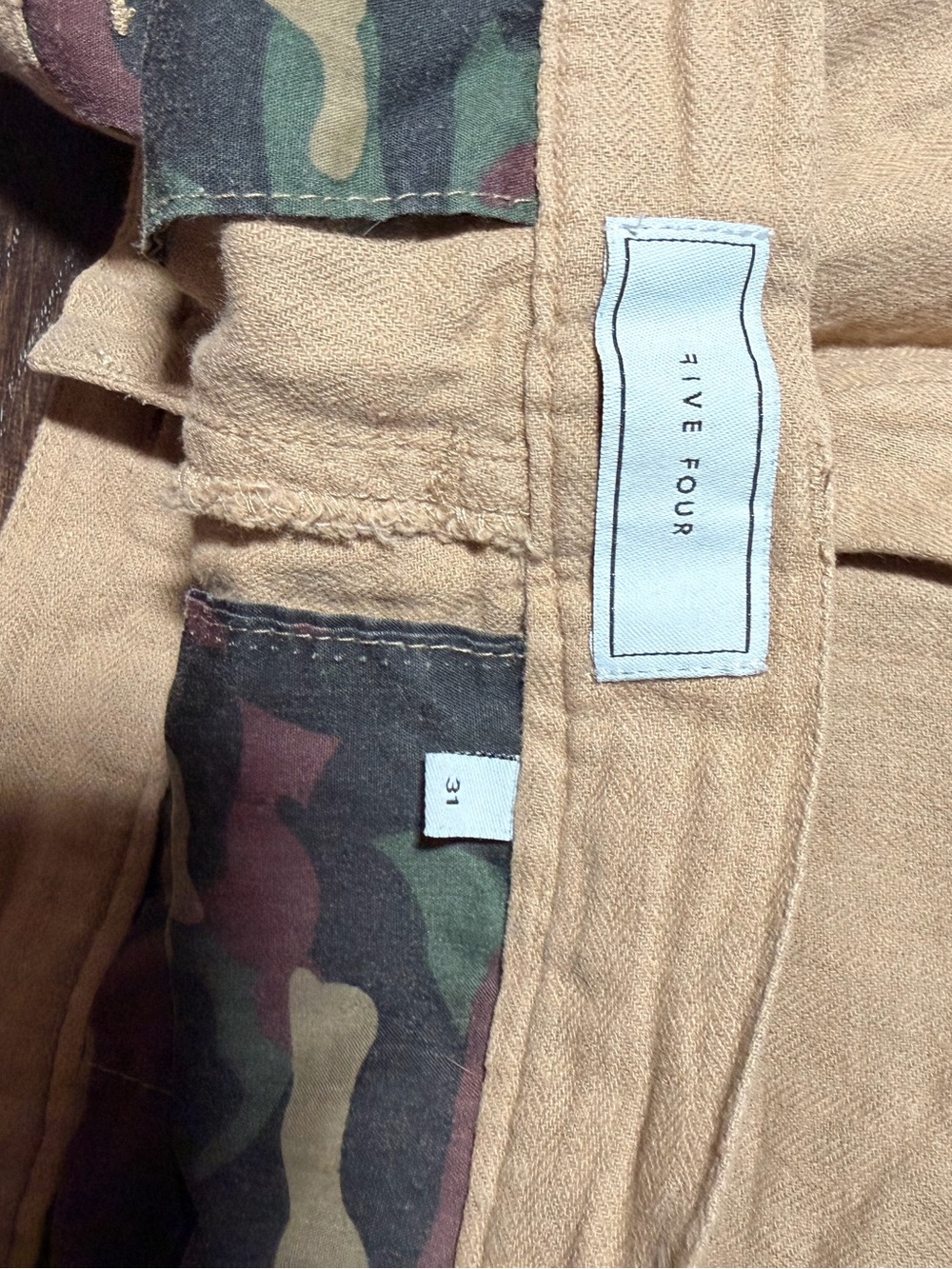 Five four cargo shorts khaki - Picture 3 of 3